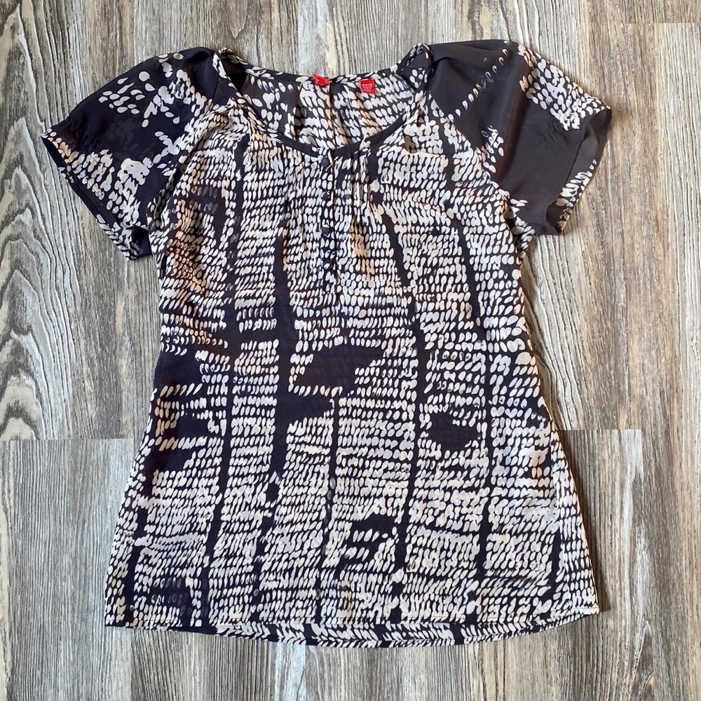 Women’s sheer print blouse